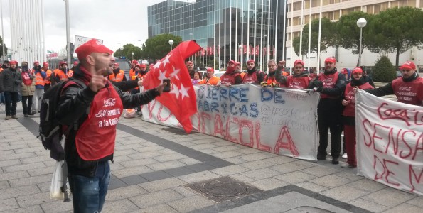 Protestas de los trabajadores de Coca-Cola