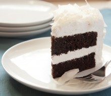Tarta de chocolate y coco