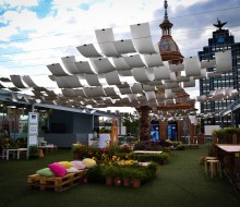 Golf, whisky y gastronomía en una terraza de Madrid