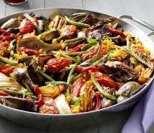 Paella de verduras