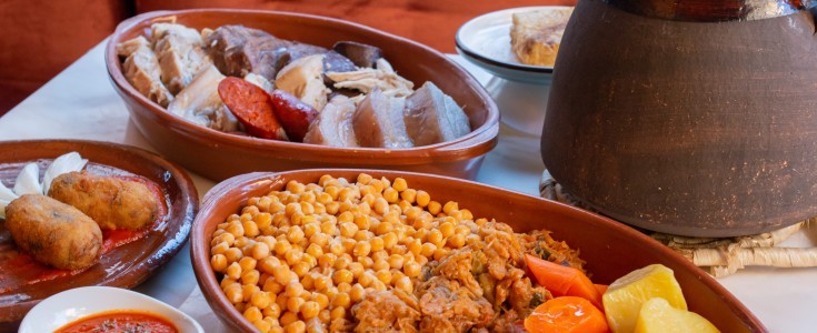 El cocido tradicional al estilo Café de la Ópera