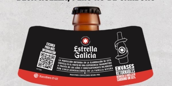 Estrella Galicia lanza una campaña en sus botellas retornables
