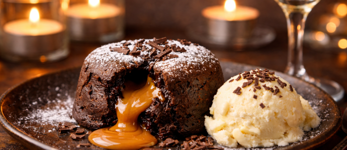 El Coulant de Chocolate y Dulce de Leche se consolida como el postre imprescindible de la alta cocina en febrero