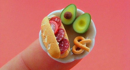 Comida en miniatura