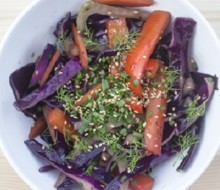 Salteado de verduras en wok