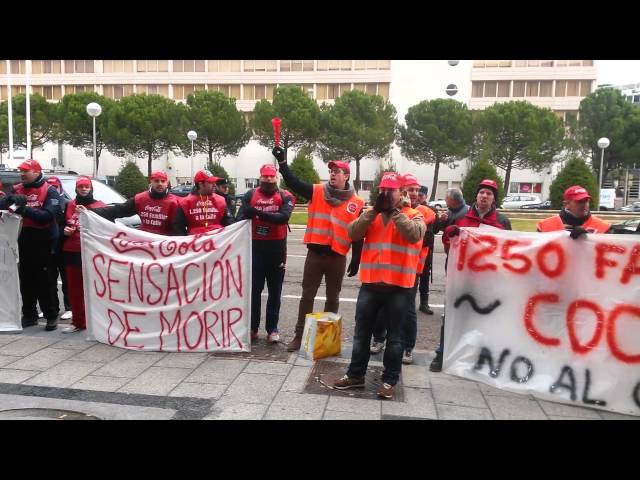 Protestas por el cierre de Coca Cola en Fuenlabrada